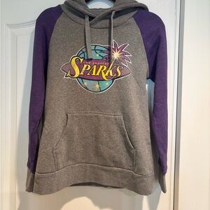 Los Angeles Sparks Gray and Purple Hoodie